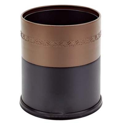 雙色浮雕花套裝垃圾桶